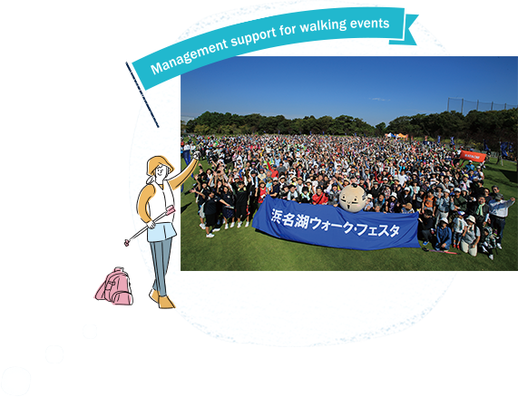 Management support for walking events