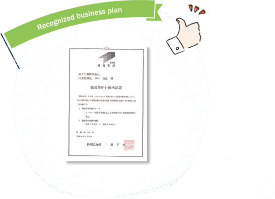 Recognized business plan
